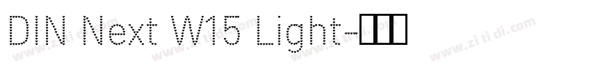 DIN Next W15 Light字体转换